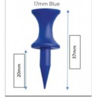 plastic castle golf tees 37mm blue-graduated golf tees